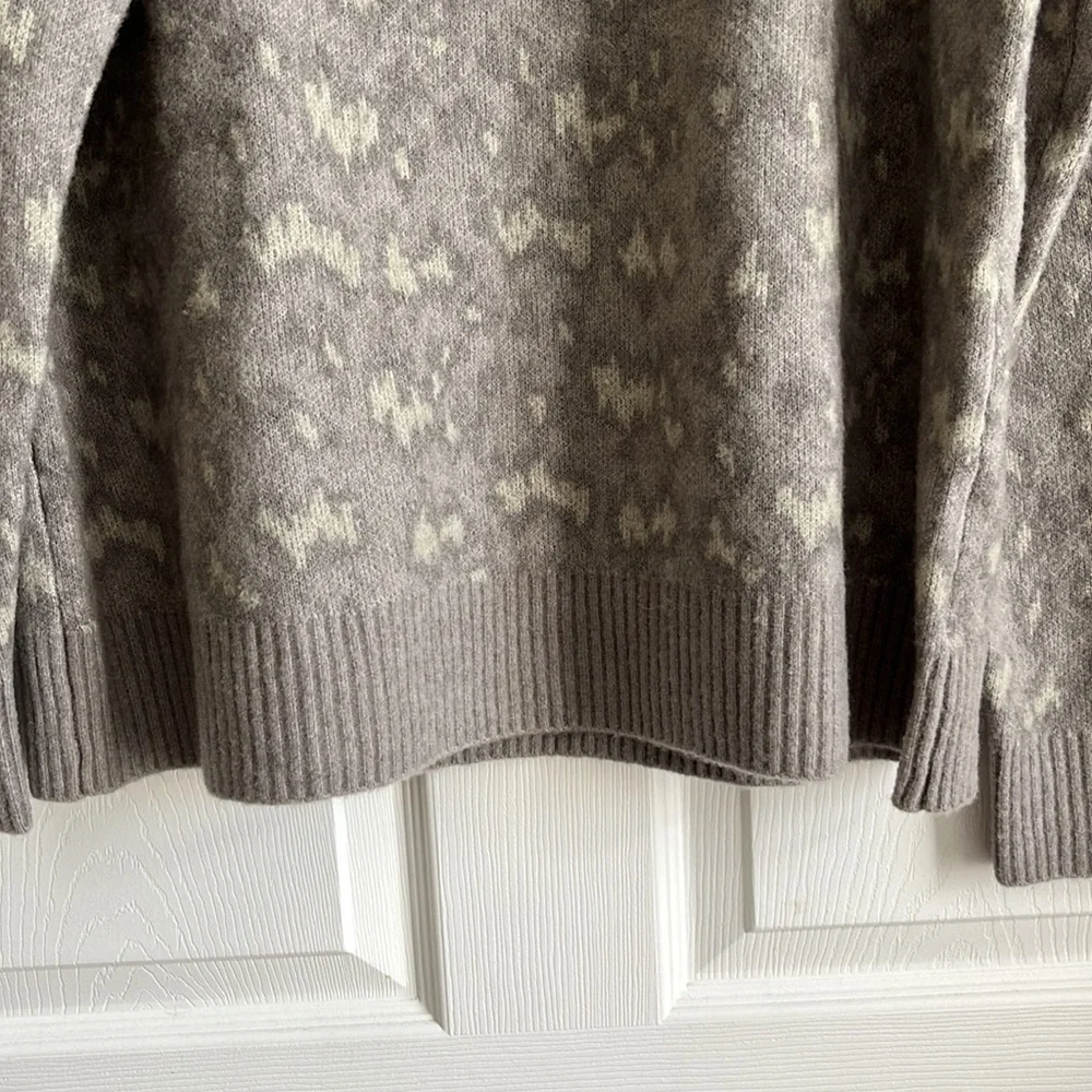 Athleta Hawthorn Textured Crew Sweater / Sahara Bluff Grey‎ / SZ XL